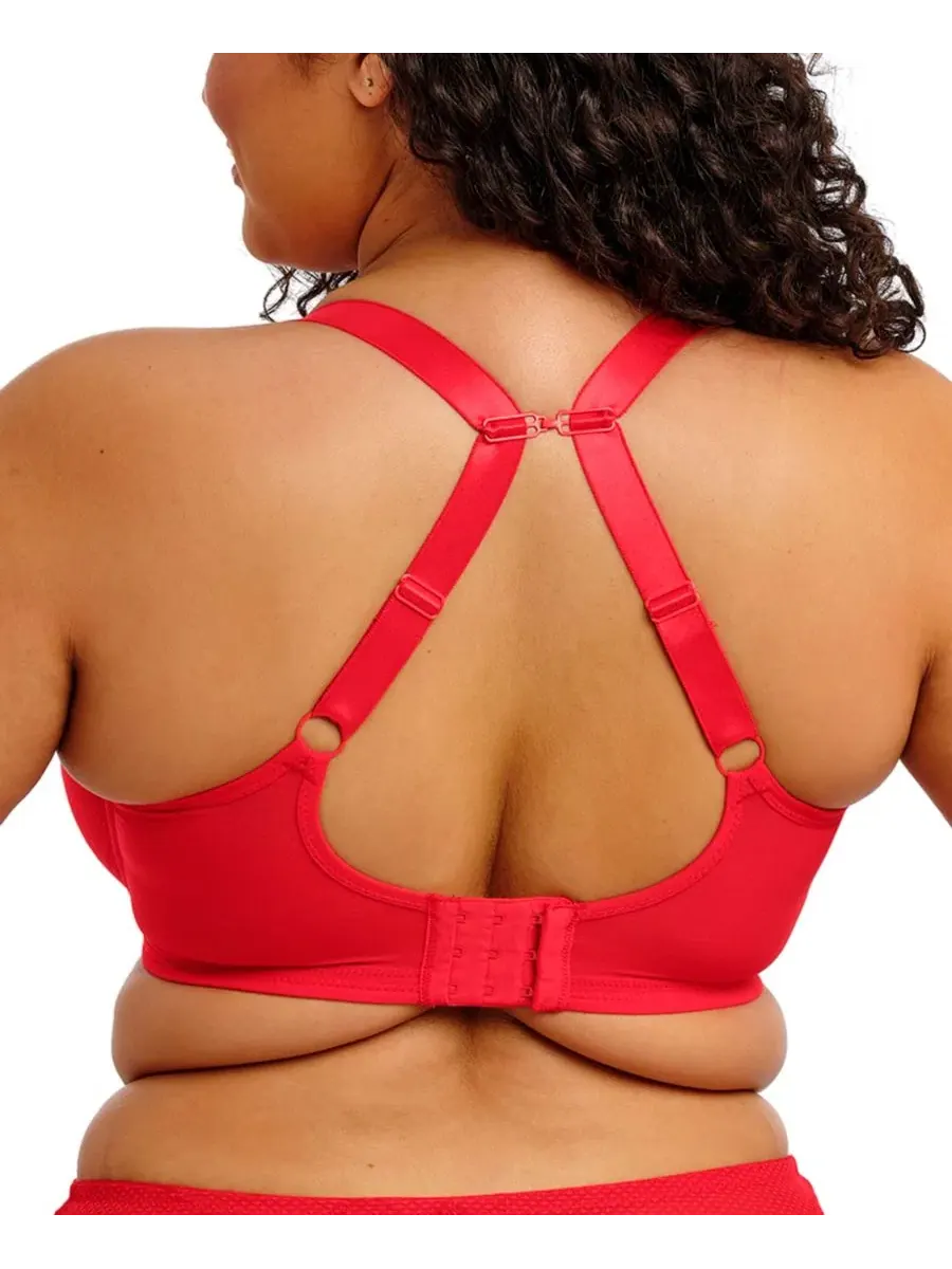 Бюстгальтер-пуш-ап с глубоким декольте Tiernie Plus Size Plunge Bra Elomi — изображение 3 из 5, красный