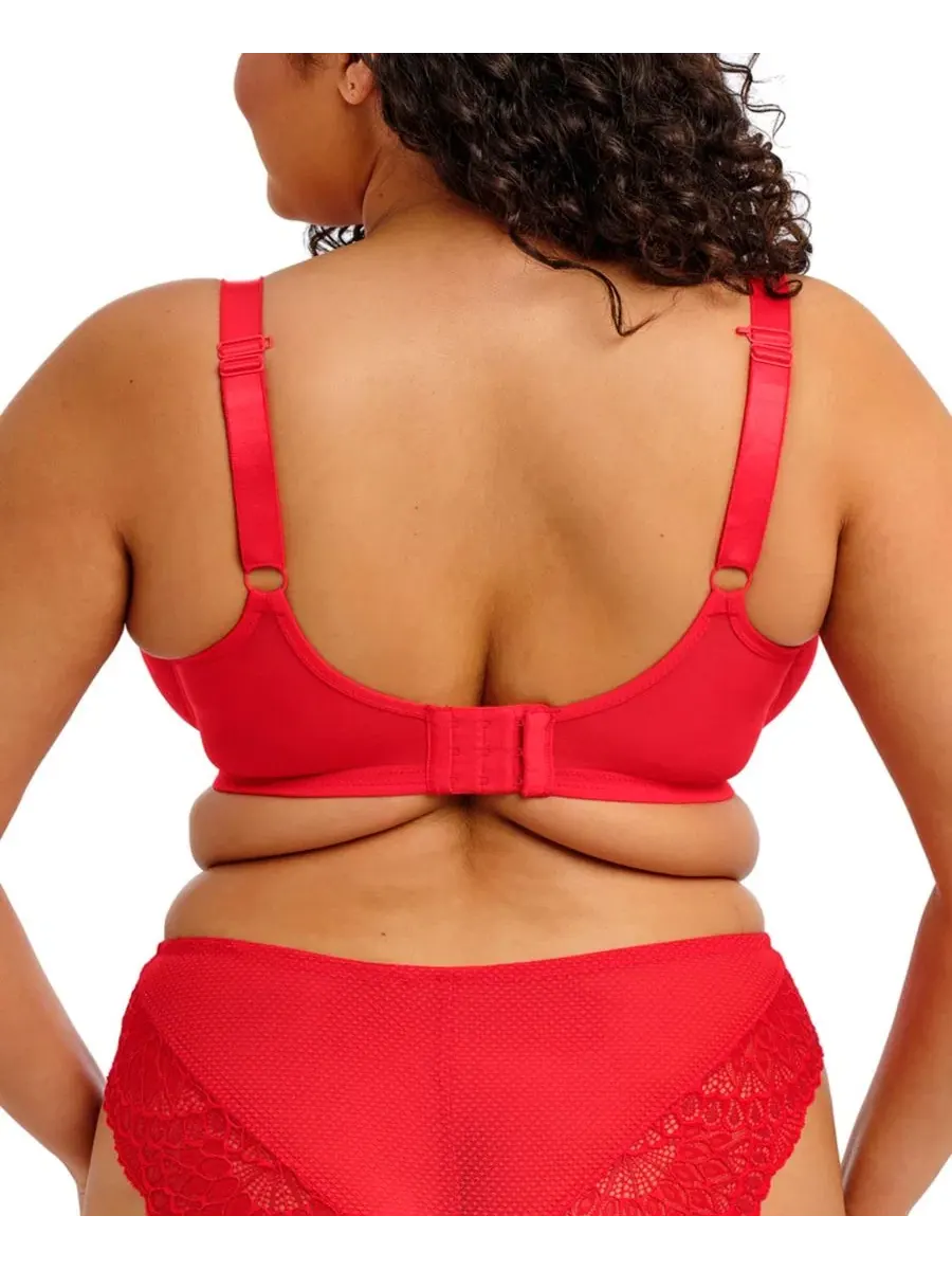 Бюстгальтер-пуш-ап с глубоким декольте Tiernie Plus Size Plunge Bra Elomi — изображение 5 из 5, красный