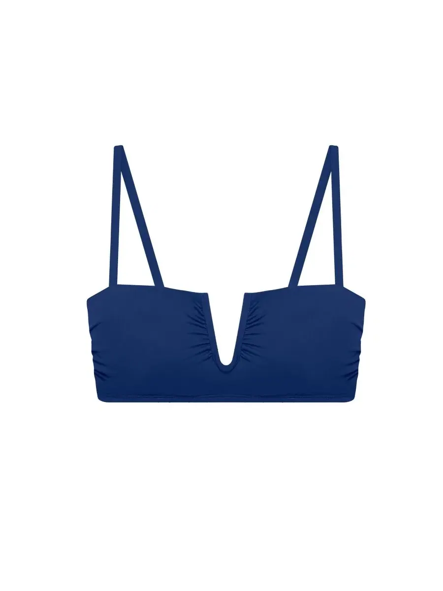 Бюстгальтер-бандо с поддержкой и принтом Blue Saturn Lauren Ralph Lauren — изображение 4 из 4, синий