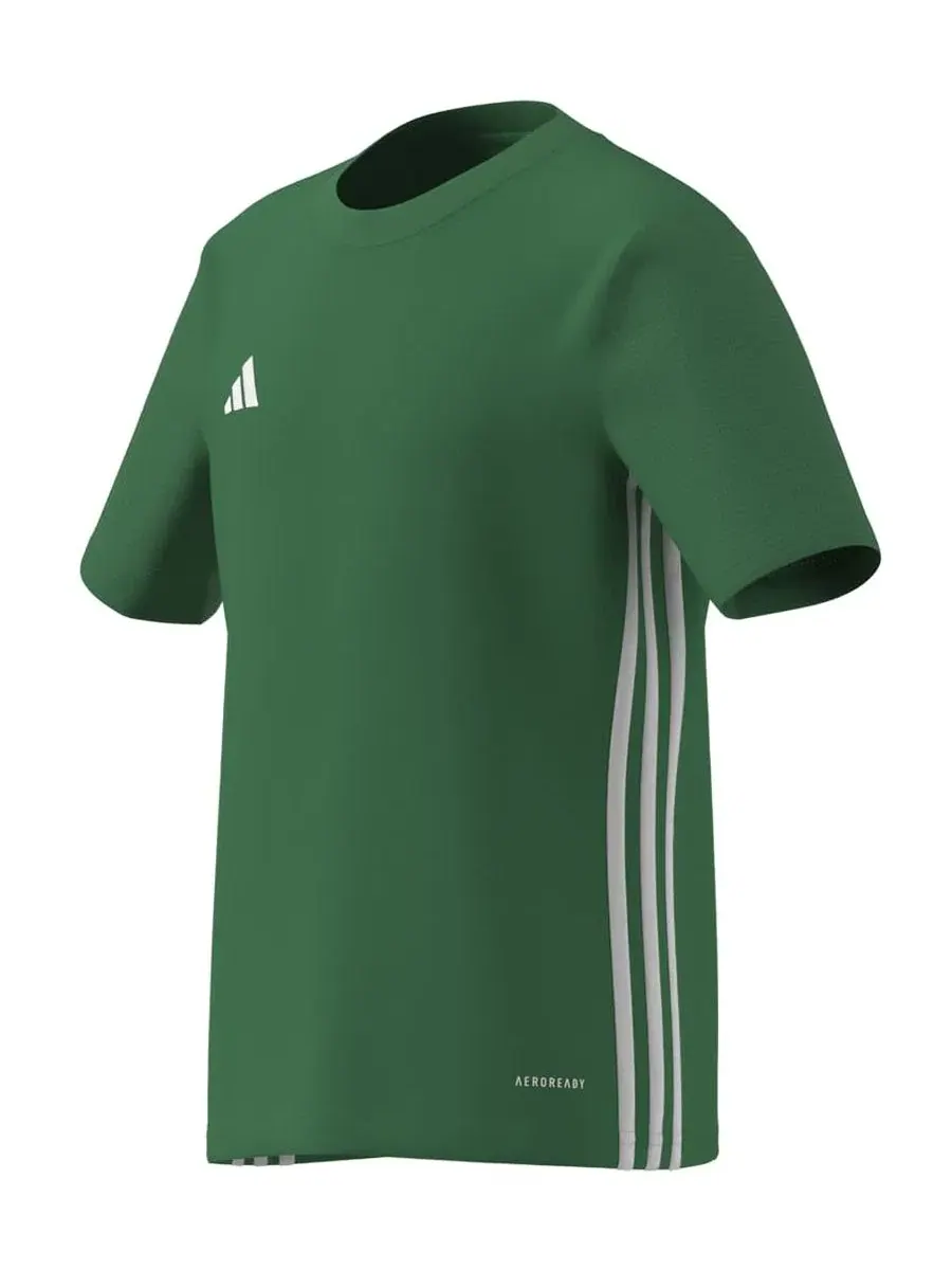 Футболка с коротким рукавом, с влагоотводящей технологией AEROREADY adidas — изображение 3 из 3, зеленый/белый