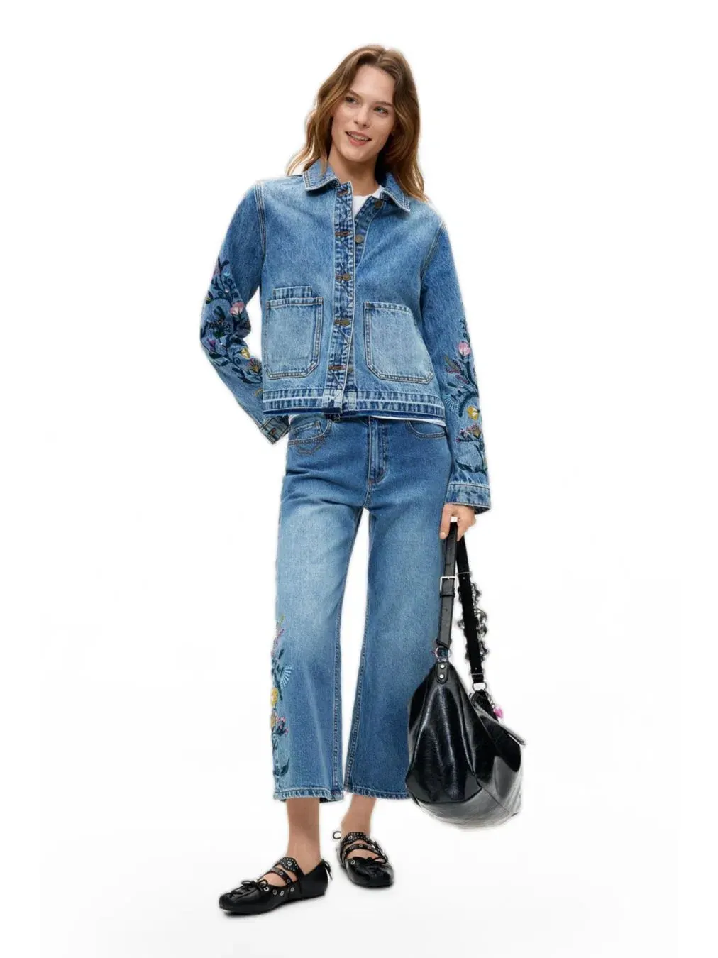 Джинсовая куртка с рубашечным воротником Desigual — изображение 2 из 3, синий