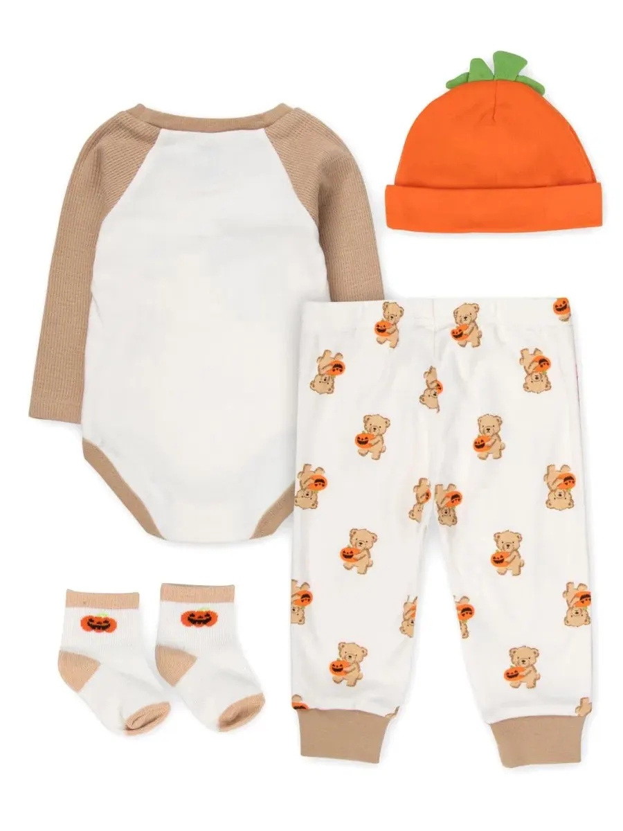 Комплект из 4 предметов для малыша My First Halloween Bear Baby Essentials — изображение 2 из 4, бежевый/хаки
