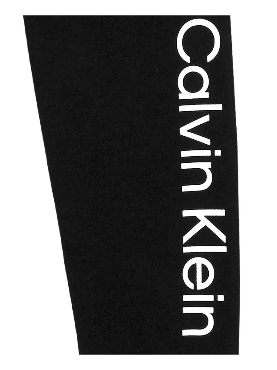 Спортивные брюки с эластичным поясом и боковыми карманами Calvin Klein — изображение 5 из 5, черный