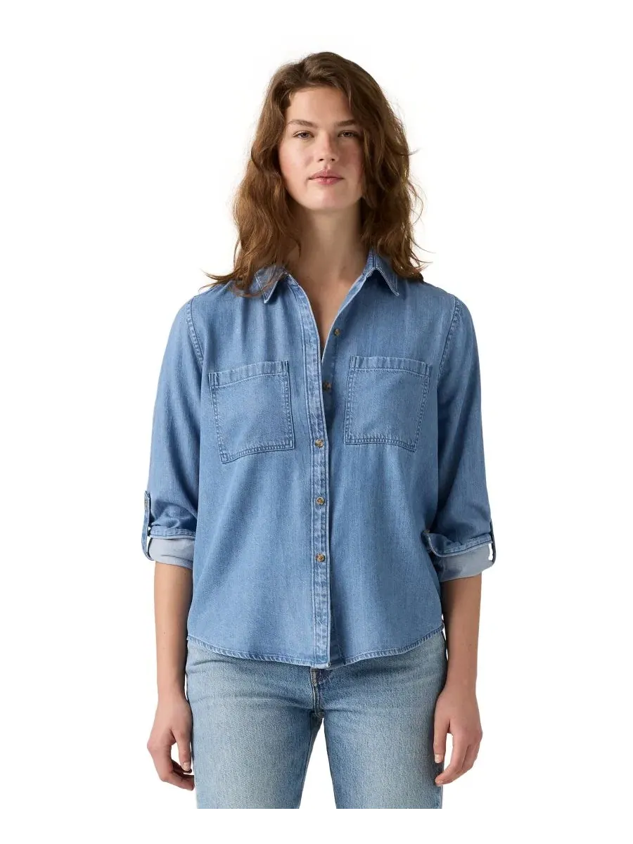 Женская джинсовая рубашка Utility с длинным рукавом Levi's — 2