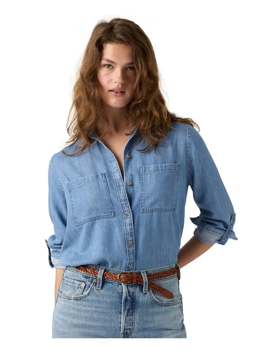 Женская джинсовая рубашка Utility с длинным рукавом Levi's — 4