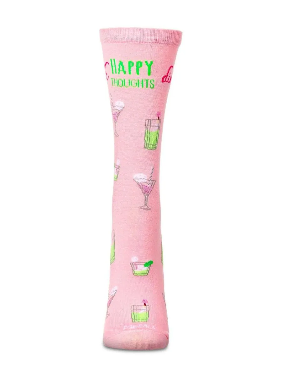 Женские носки Happy Thoughts Rayon From Crew Socks MeMoi — изображение 2 из 3, розовый