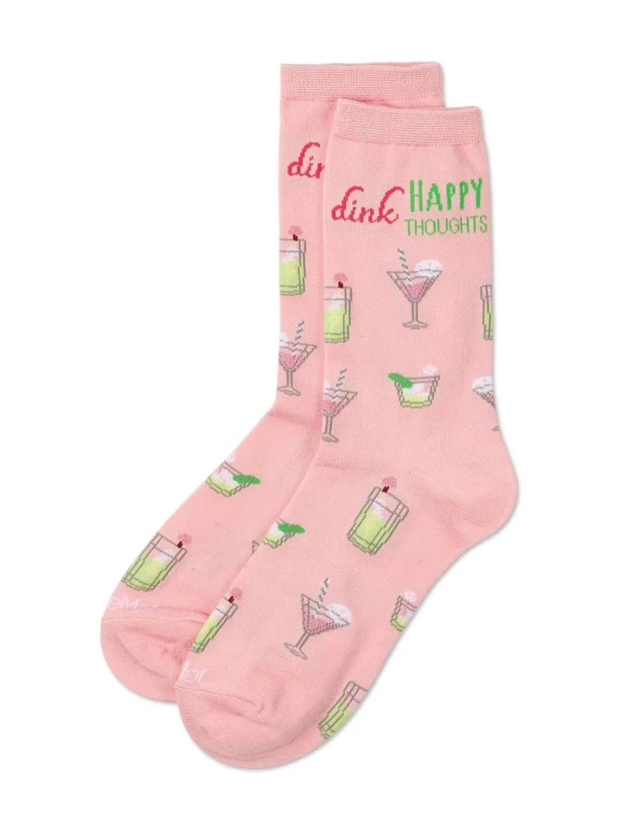 Женские носки Happy Thoughts Rayon From Crew Socks MeMoi — изображение 3 из 3, розовый