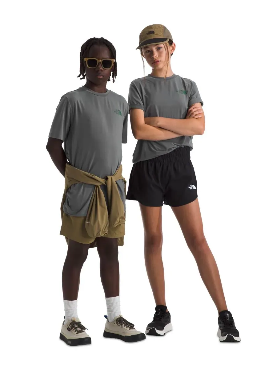 Футболка с коротким рукавом Adventure Sequoia Shade для мальчиков и девочек 6-20 лет The North Face