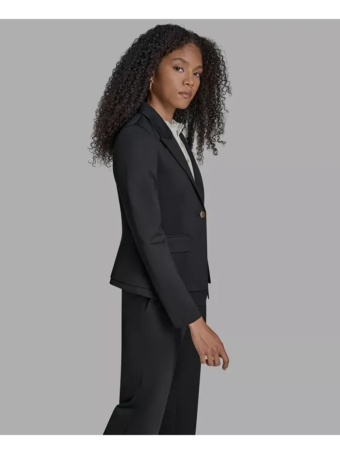 Женская куртка на одной пуговице BCBG — изображение 2 из 6, черный