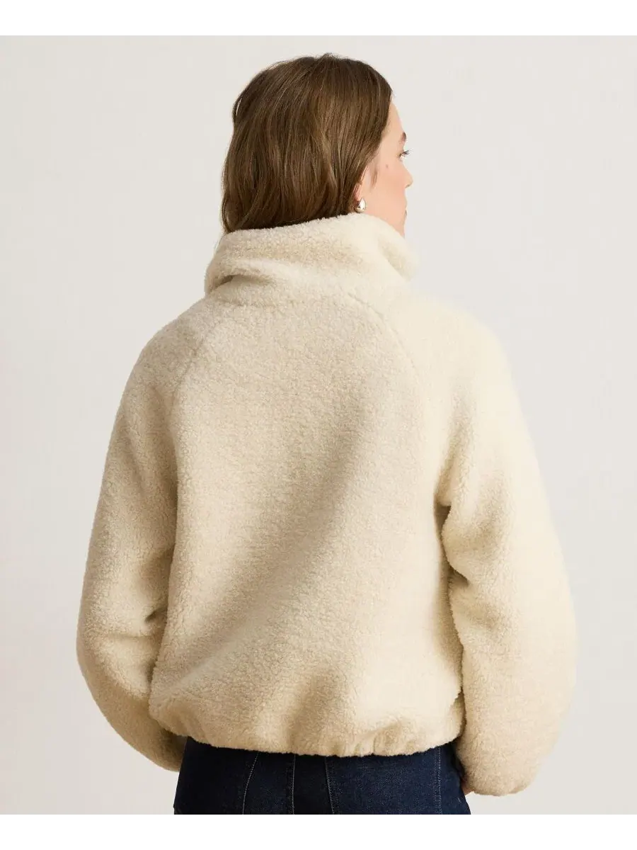 Куртка-пуховик с шерпой Women's Sherpa Puffer Coat Lauren Ralph Lauren — изображение 5 из 5, бежевый