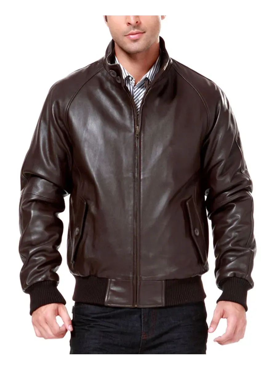 Мужская кожаная куртка-бомбер времен Второй мировой войны Landing Leathers