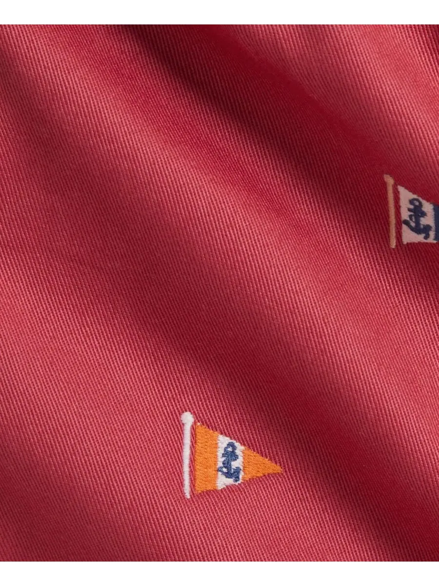 Детский комплект для мальчика: поло с принтом медведя и шорты Polo Ralph Lauren — изображение 4 из 4, белый красный