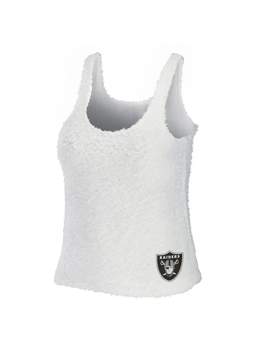 Комплект из топа и брюк с принтом Las Vegas Raiders WEAR by Erin Andrews — изображение 2 из 5, бежевый