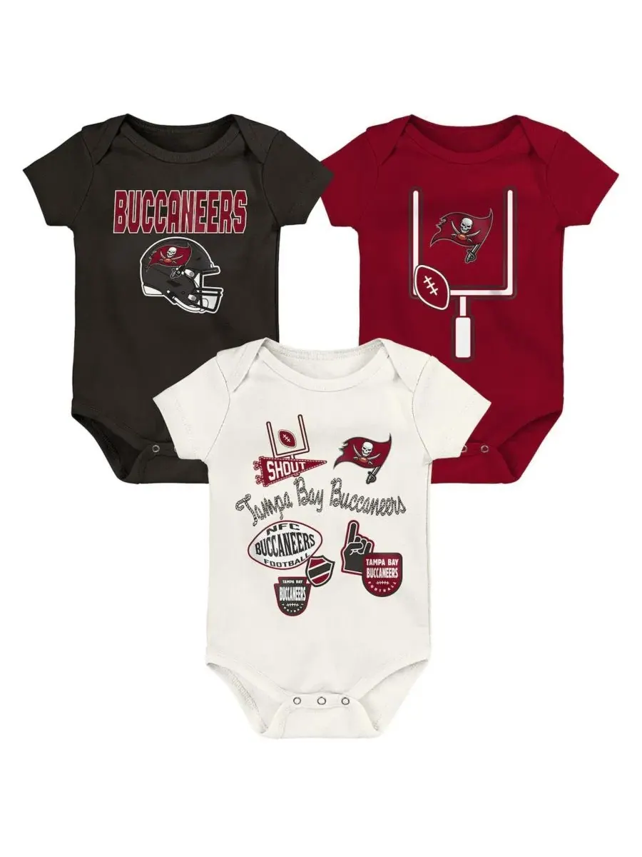 Комплект боди с коротким рукавом с принтом Tampa Bay Buccaneers Outerstuff