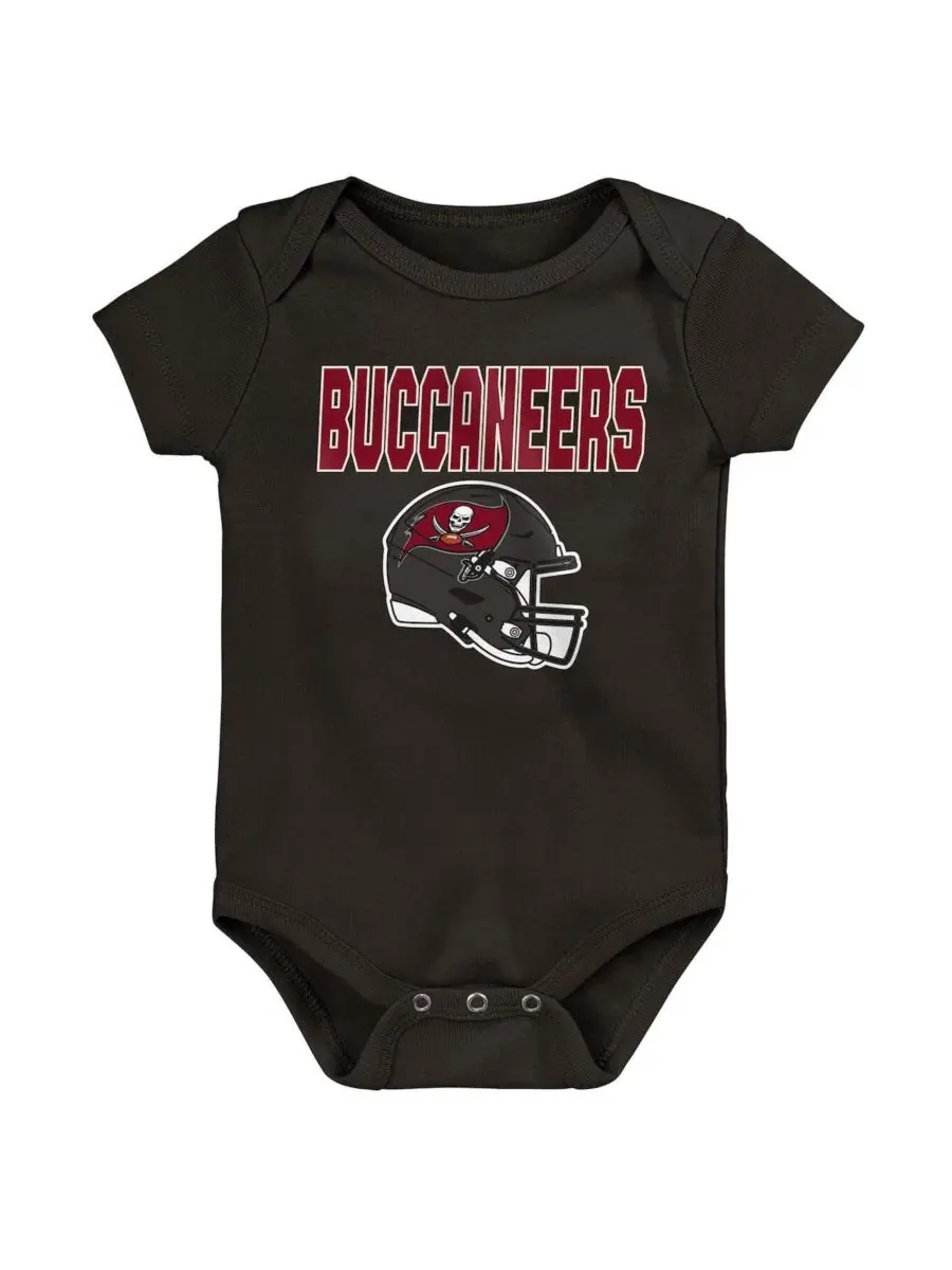 Комплект боди с коротким рукавом с принтом Tampa Bay Buccaneers Outerstuff — изображение 3 из 4, черный красный