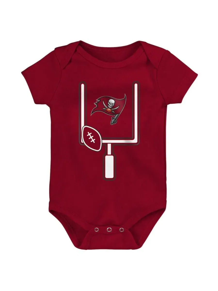 Комплект боди с коротким рукавом с принтом Tampa Bay Buccaneers Outerstuff — изображение 4 из 4, черный красный