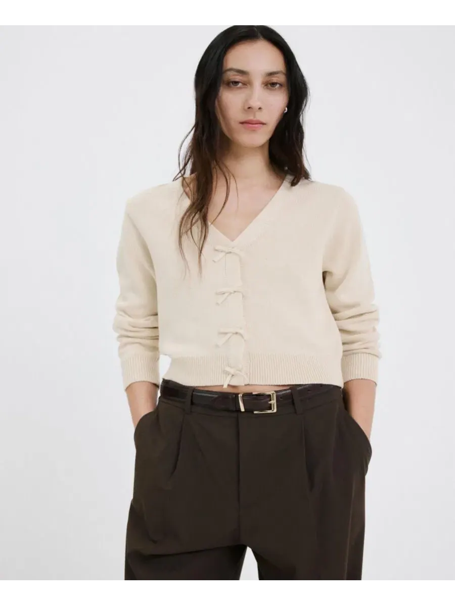 Кардиган с завязками Women's Ties Knitted Cardigan MANGO