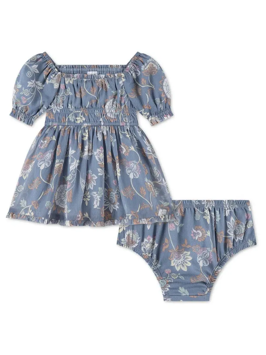 Платье-мини с коротким рукавом-фонарик и комплектом трусиков, 2 предмета abercrombie kids