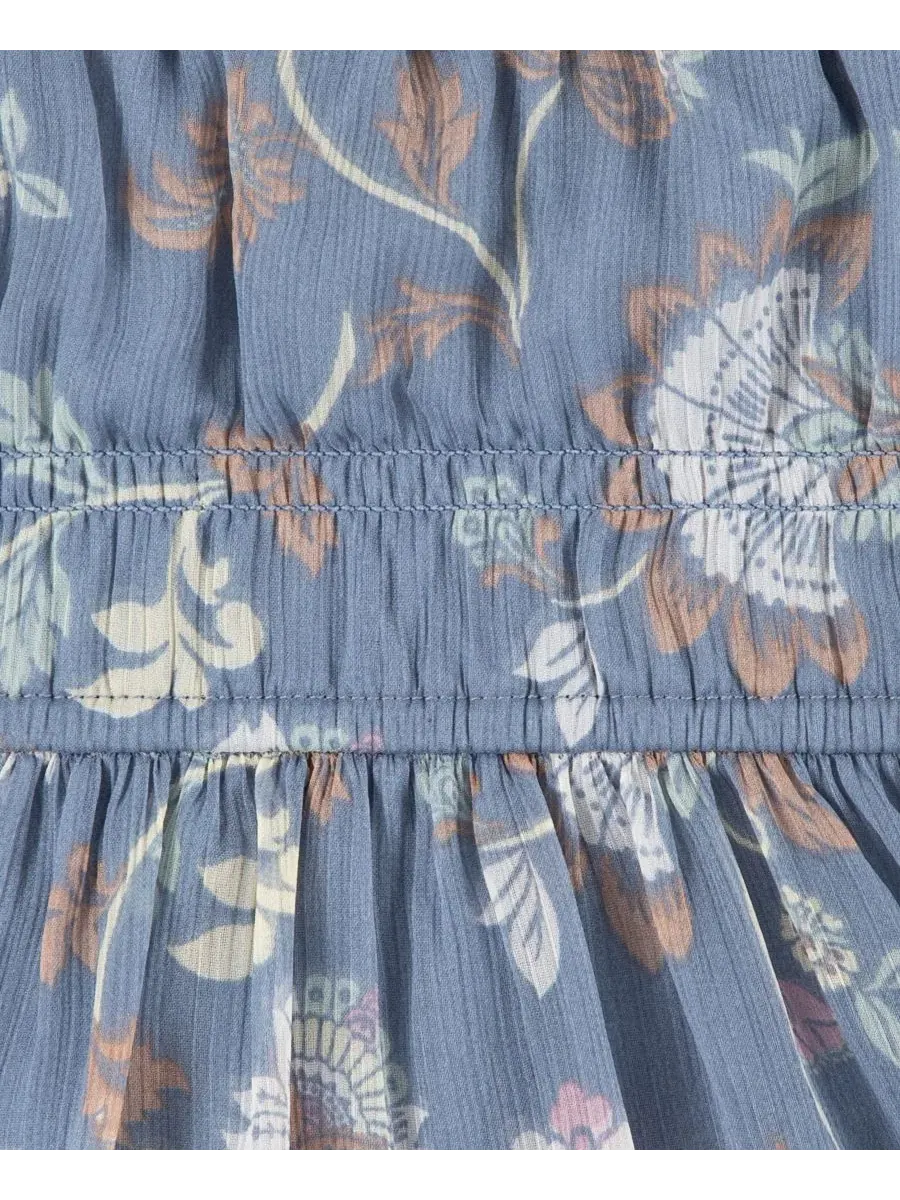 Платье-мини с коротким рукавом-фонарик и комплектом трусиков, 2 предмета abercrombie kids — изображение 4 из 4, синий