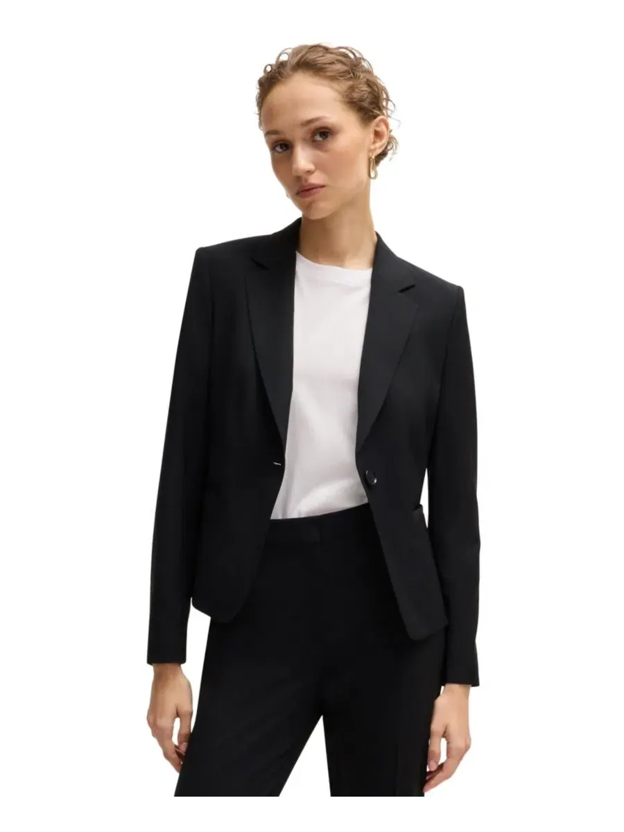Женская куртка BOSS by Regular-Fit на пуговицах Hugo Boss