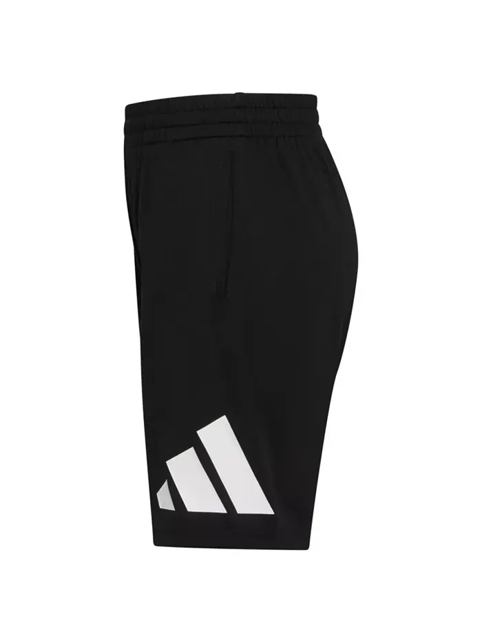 Шорты Big Boys с эластичным поясом Essentials Big Logo adidas — изображение 3 из 3, черный