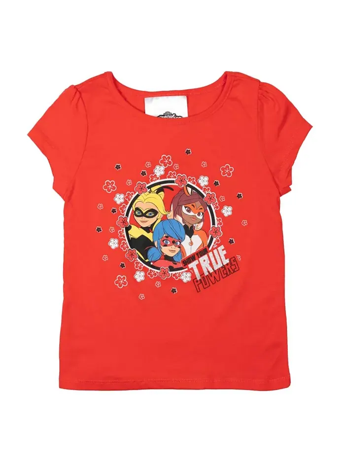 Футболка, юбка и атласная повязка для девочек Ladybug Rena Rouge Queen Bee, комплект из 3 предметов — изображение 3 из 5