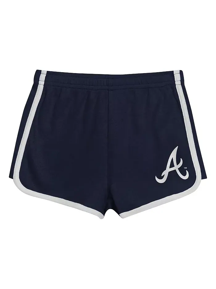 Детский комплект из 2 предметов Atlanta Braves Double Run: футболка и шорты — изображение 4 из 5, синий