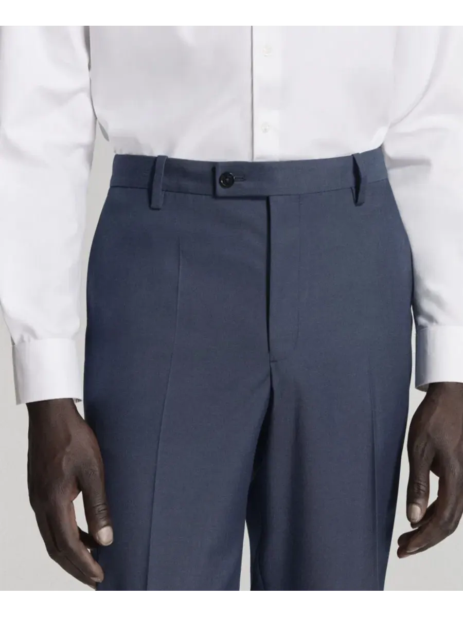 Брюки классические с защипами London Regular Fit MANGO — 6