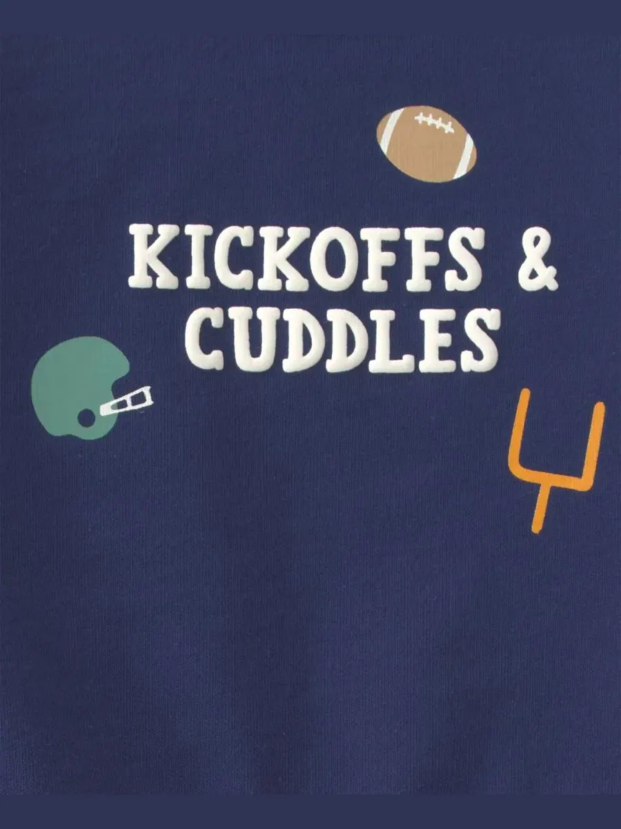 Комплект из свитшота и брюк с футбольным принтом Kickoffs & Cuddles Carter's — изображение 3 из 6, темно-синий