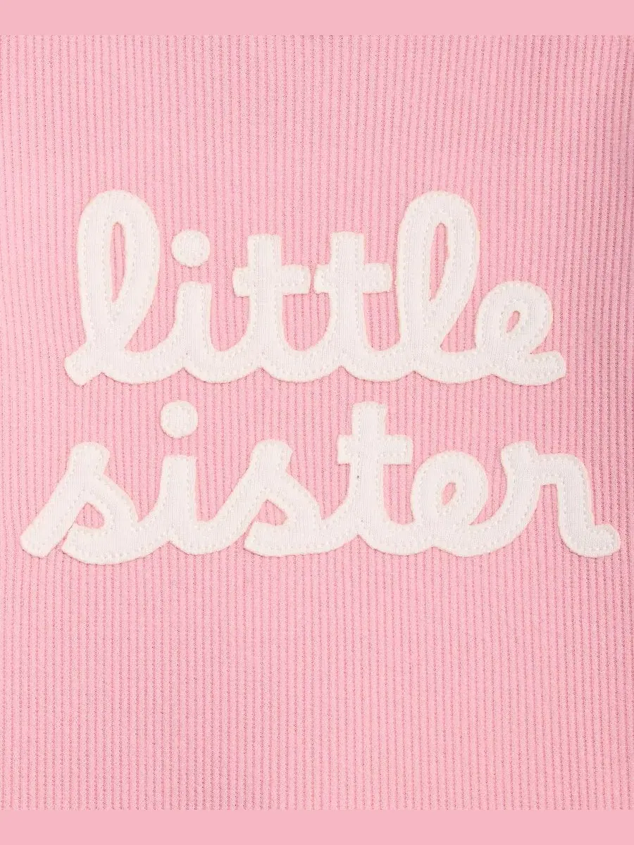 Детский комплект из боди и штанов Little Sister First Impressions — изображение 3 из 3, розовый