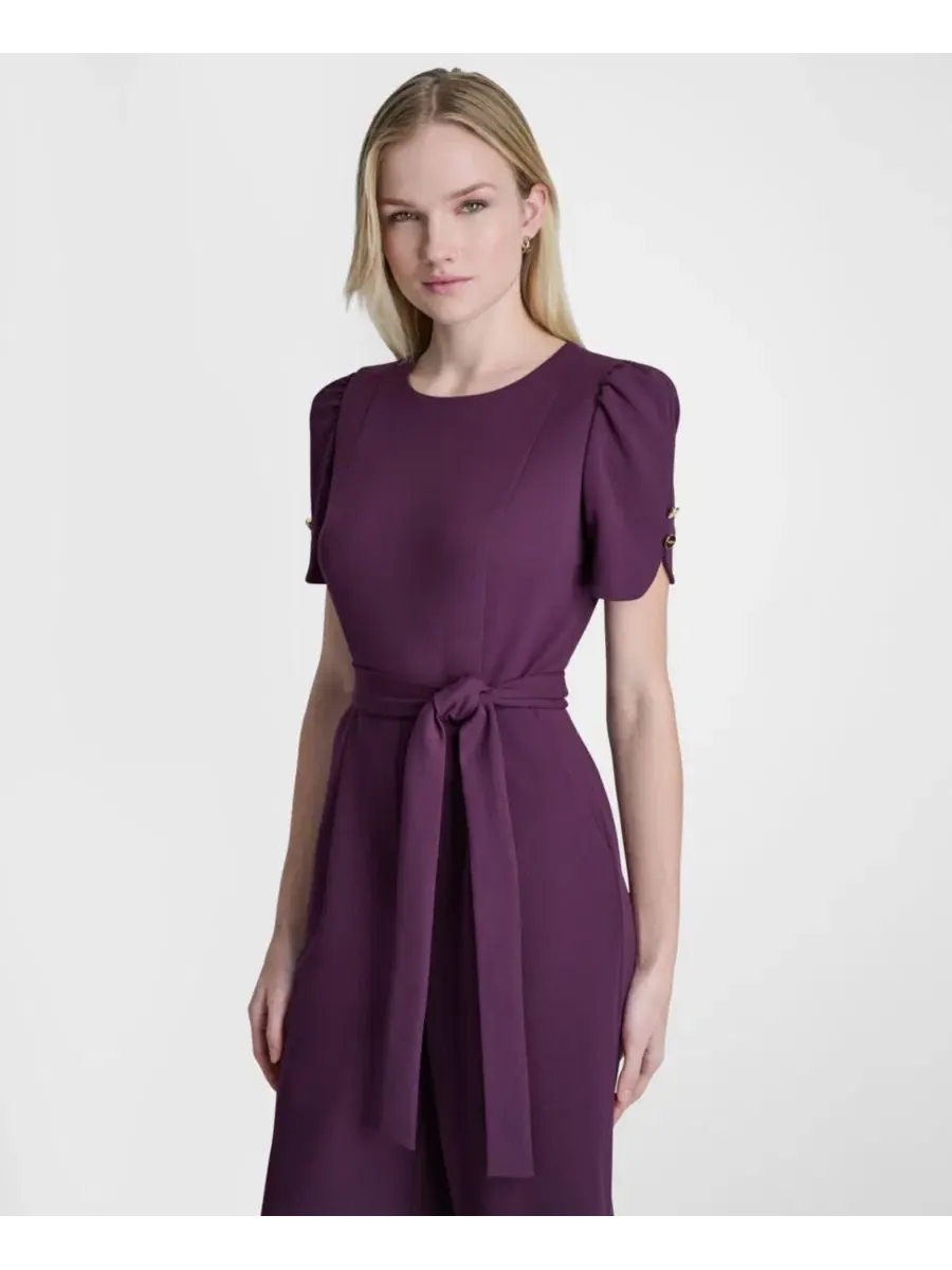 Комбинезон с коротким рукавом, модель DKNY — изображение 2 из 5, сливавый
