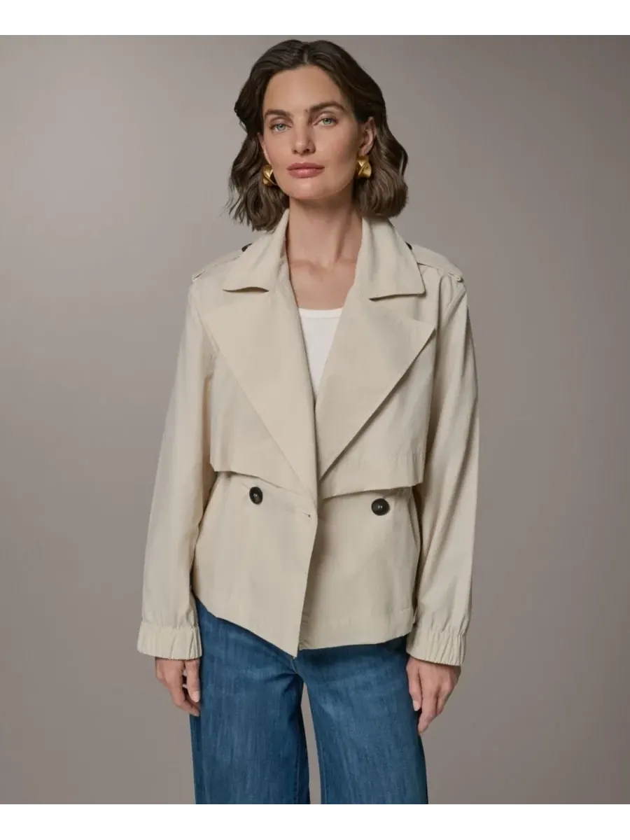 Женский двубортный пиджак с лацканами Donna Karan Weekend