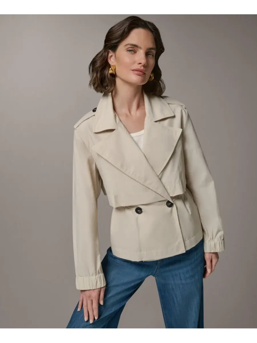 Женский двубортный пиджак с лацканами Donna Karan Weekend — изображение 4 из 8, песчаник