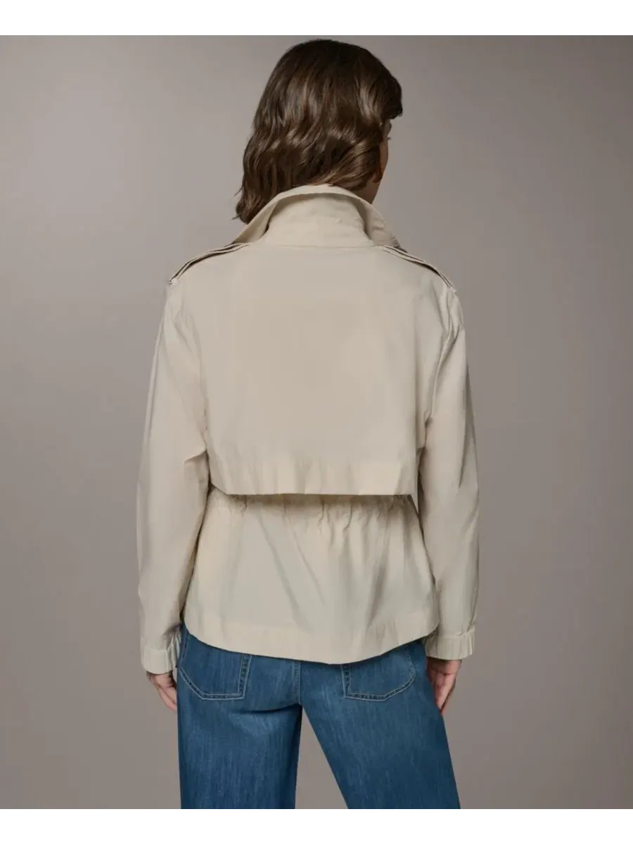 Женский двубортный пиджак с лацканами Donna Karan Weekend — изображение 5 из 8, песчаник