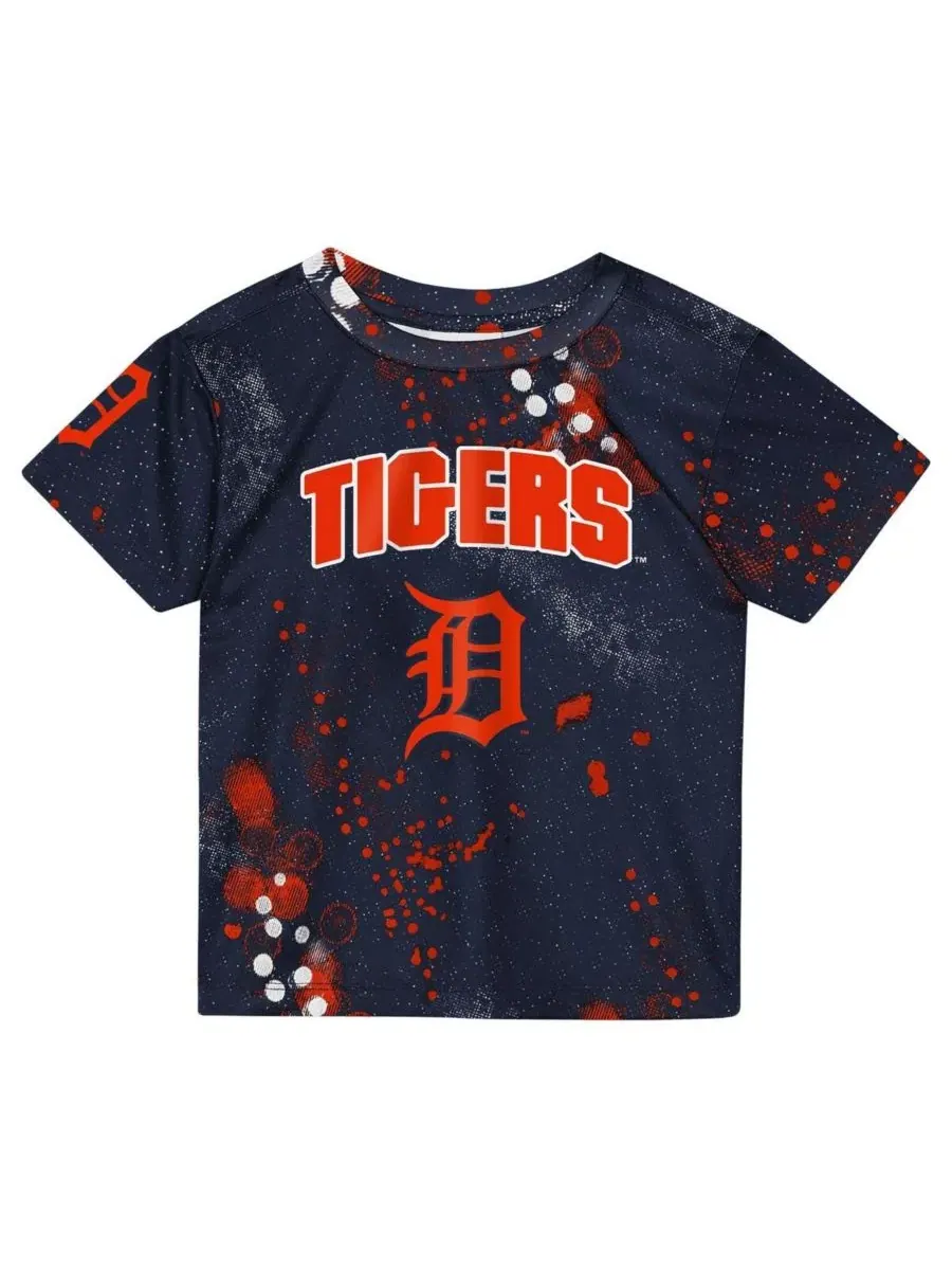 Комплект футболки и шорт с принтом Detroit Tigers Pinch Hitter Outerstuff — изображение 2 из 5, темно-синий
