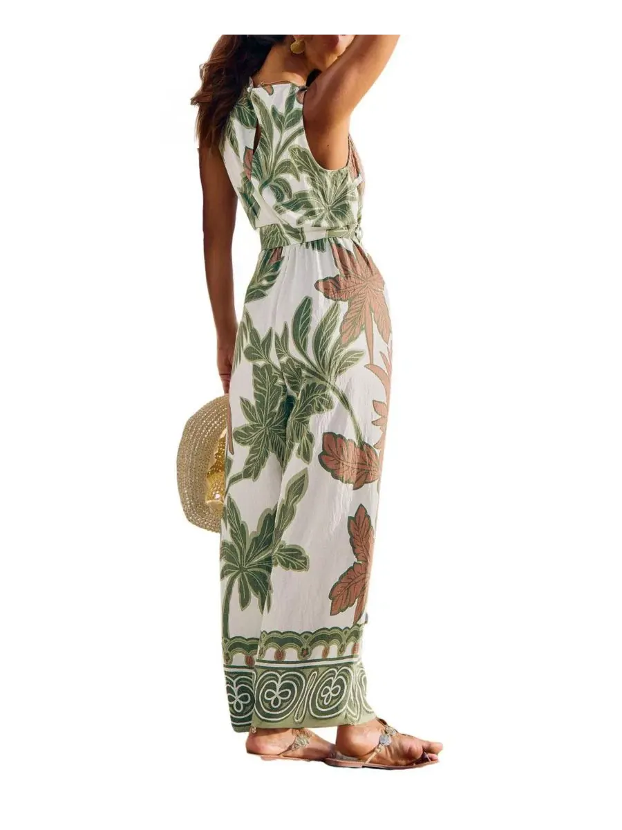 Комбинезон New Leaf Tropical New Leaf Tropical Cupshe — изображение 3 из 5, темный зеленый