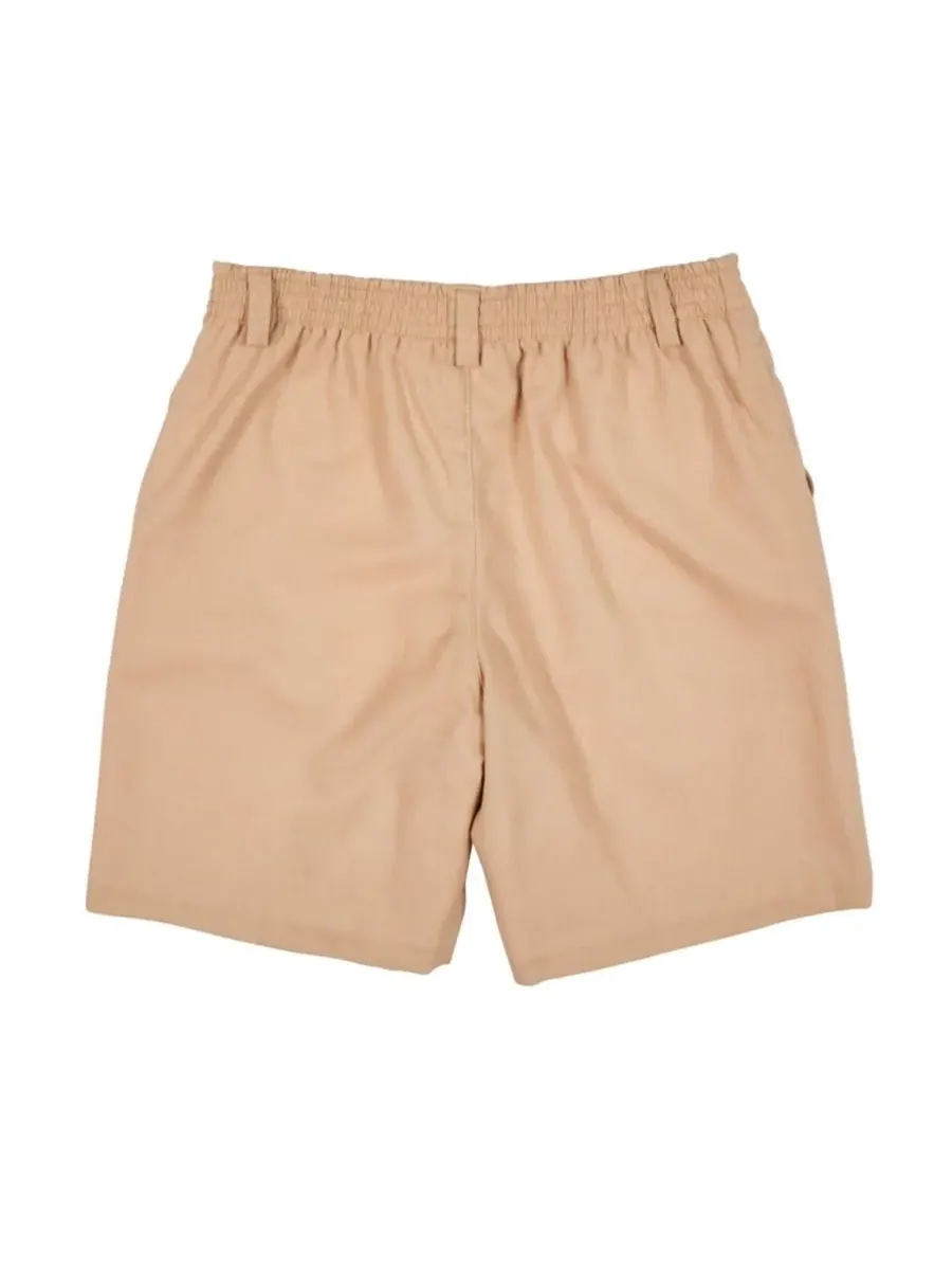 Короткие шорты Little Boy Linen Look Florence Eiseman — изображение 2 из 5, темный бежевый