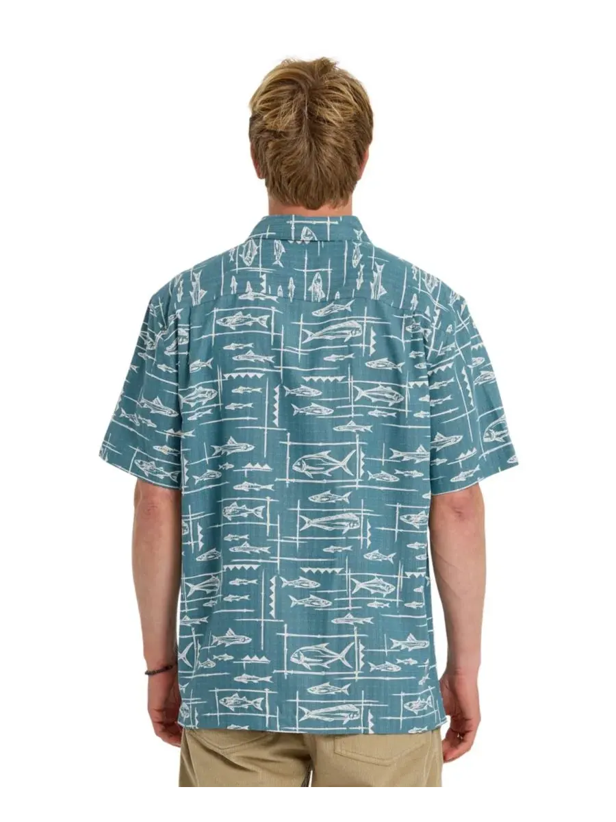 Quiksilver Waterman Мужская рубашка с коротким рукавом Quiksilver Topanga — изображение 3 из 3