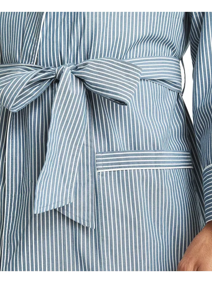 Мужской халат Crafted Striped в полоску Nautica — изображение 2 из 7, синий
