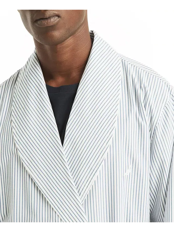 Мужской халат Crafted Striped в полоску Nautica — изображение 6 из 7, синий