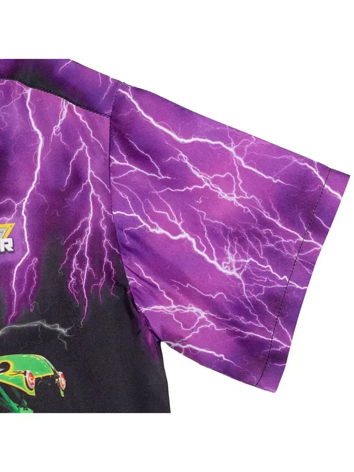 Гавайская рубашка на пуговицах Grave Digger Monster Jam — 7