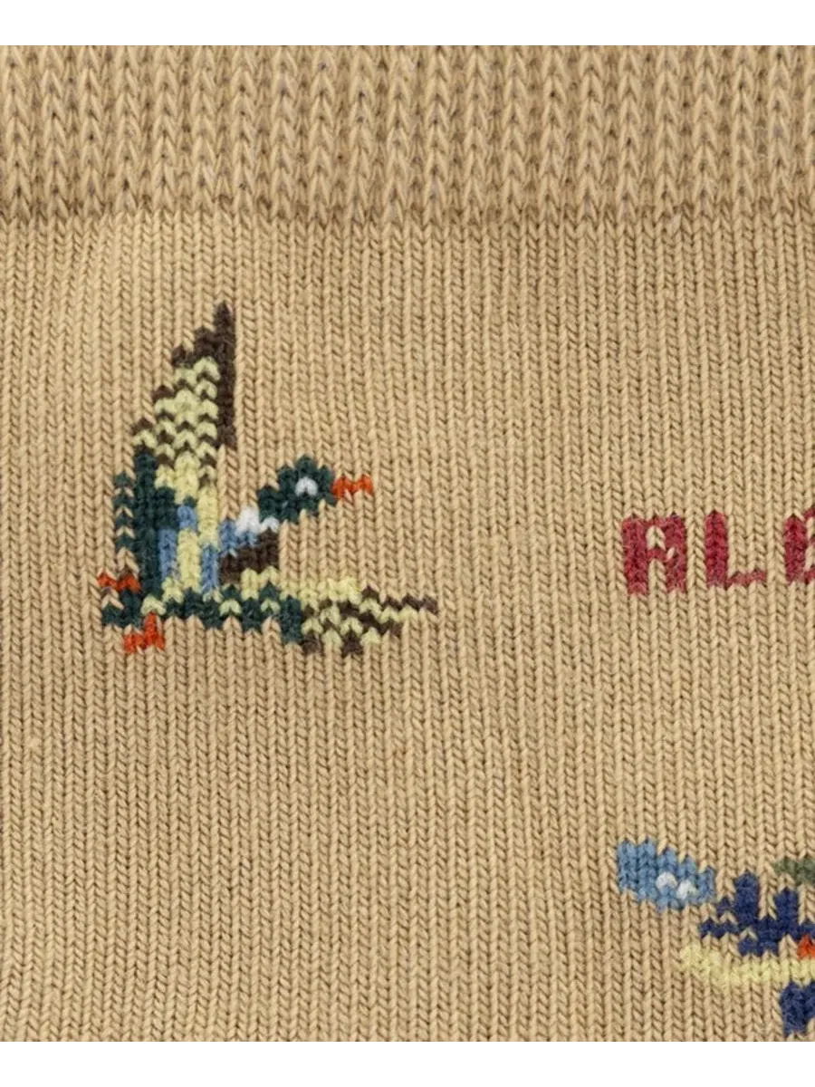 Комплект носков с принтом Outdoor Bear Plaid Polo Ralph Lauren — изображение 3 из 5, оливковый