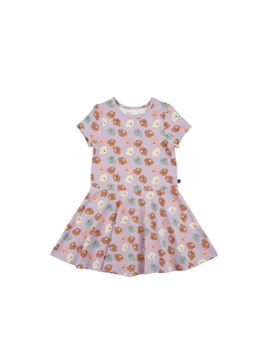 Платье из джерси с коротким рукавом Poodle Chic Deux par Deux