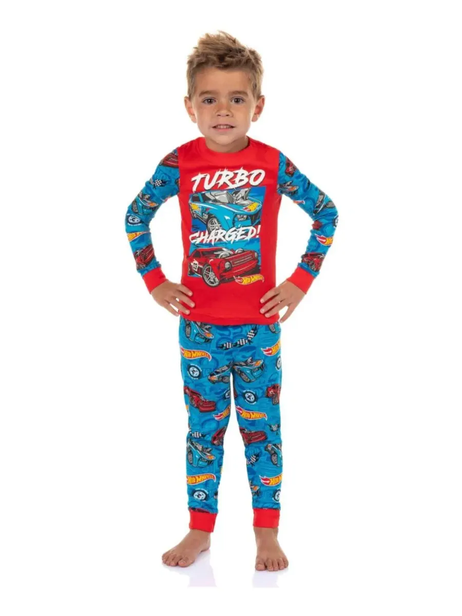 Комплект пижам с длинным рукавом Turbo Charged Hot Wheels