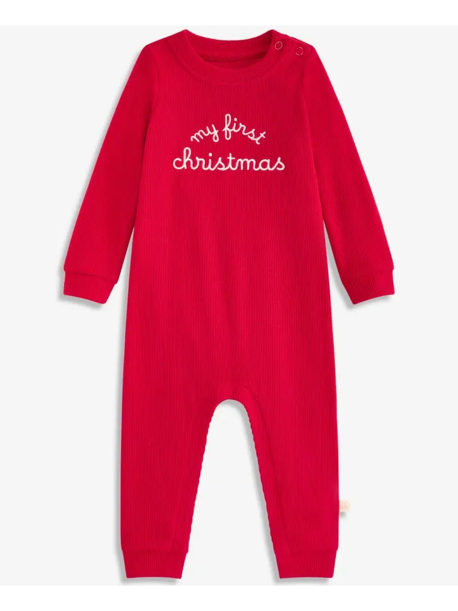 Детский комбинезон-слип с длинным рукавом My First Christmas First Impressions