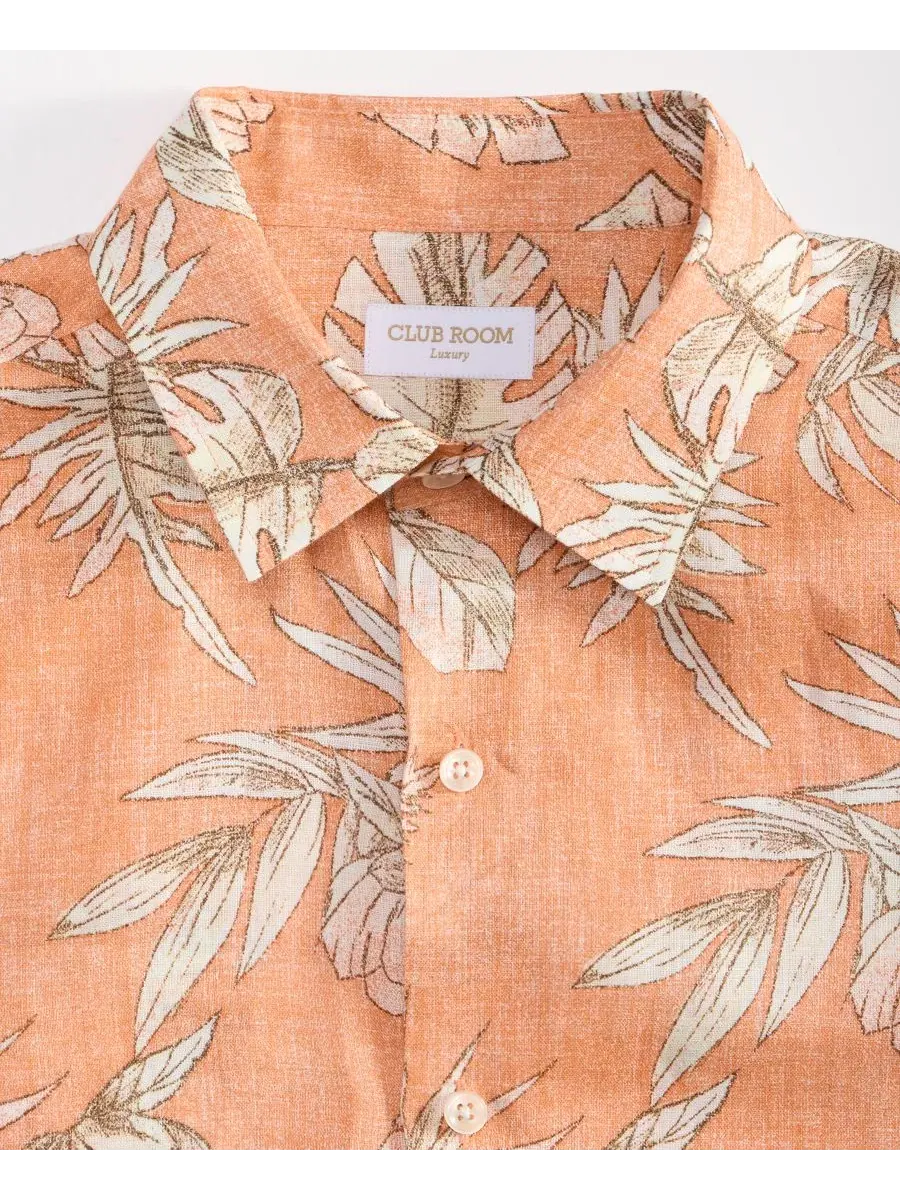 Мужская рубашка с коротким рукавом, модель Hola Floral Club Room, Pale Spring — изображение 4 из 4