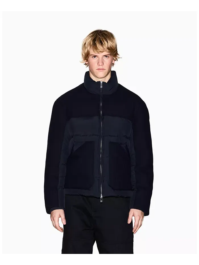 Мужское стеганое пальто с цветными блоками A|X Armani Exchange