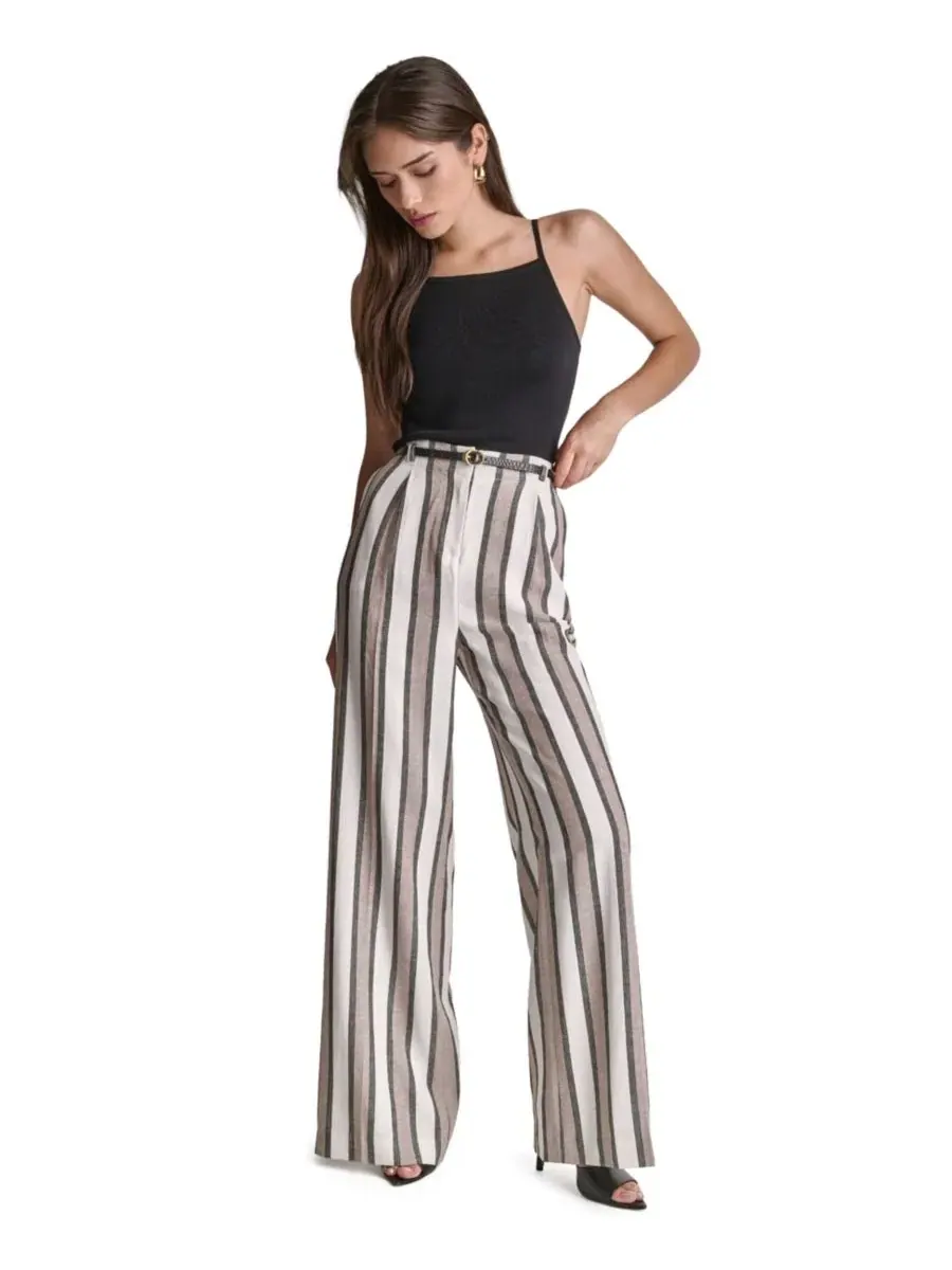 Брюки женские широкие с высокой посадкой BCBG