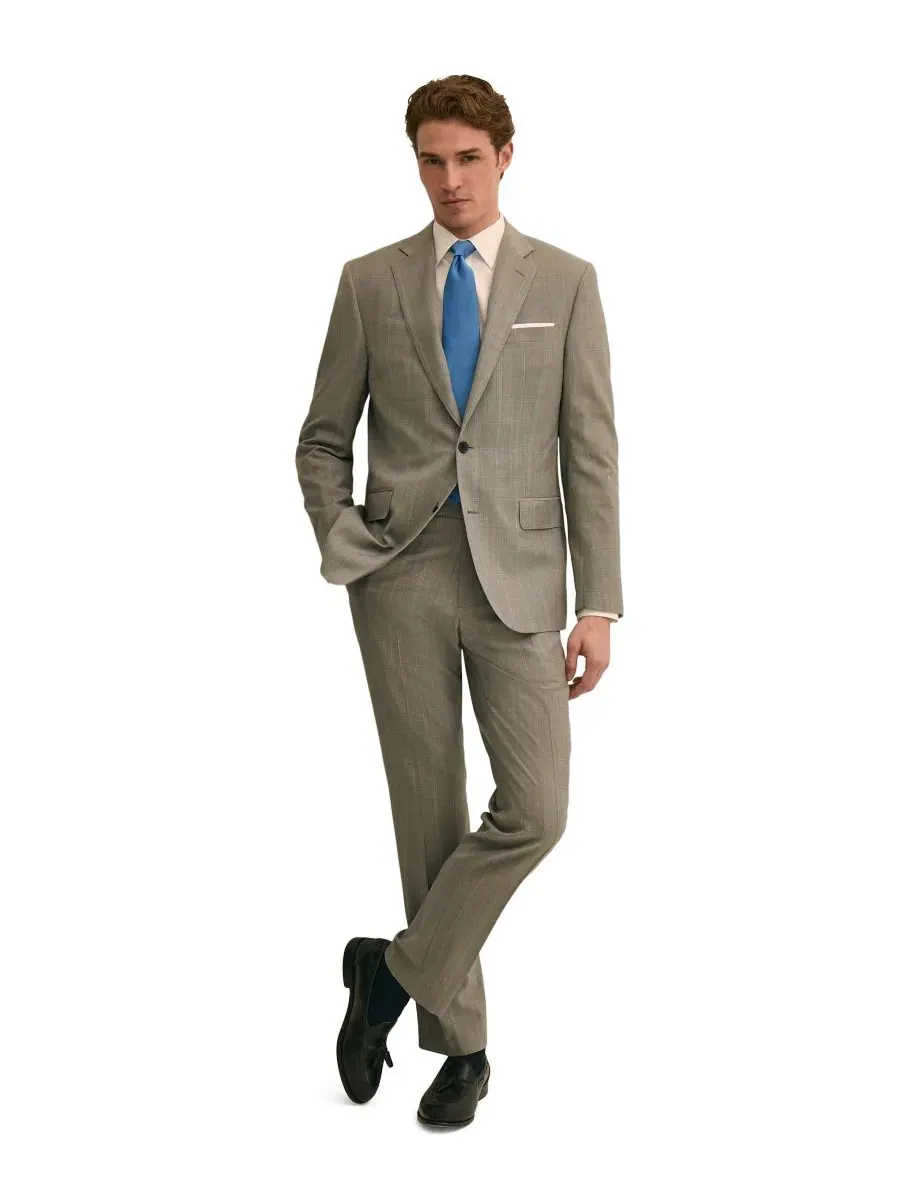 Пиджак классического кроя с лацканами Brooks Brothers — изображение 5 из 5, серый