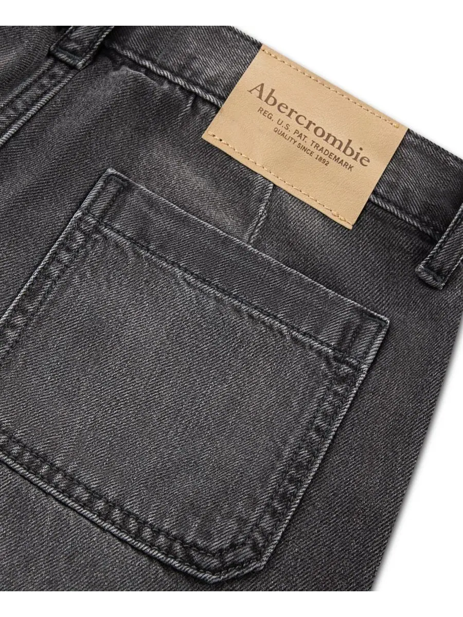 Детские джинсы карго свободного кроя с утилитарными карманами, модель Baggy Cargo Jeans abercrombie — изображение 5 из 5
